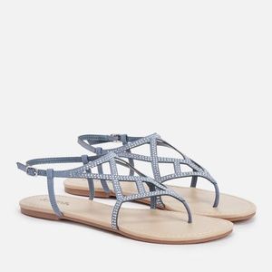 BNWT Dusty Blue Sandals