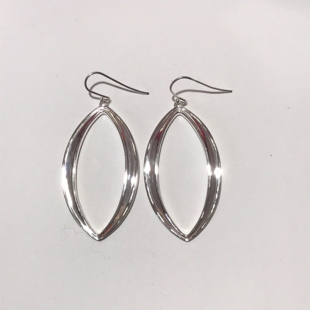 Thistle & Bee Silver Marquis Drop Earrings