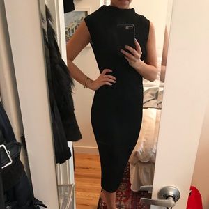 Aritzia Babaton Black Midi Dress