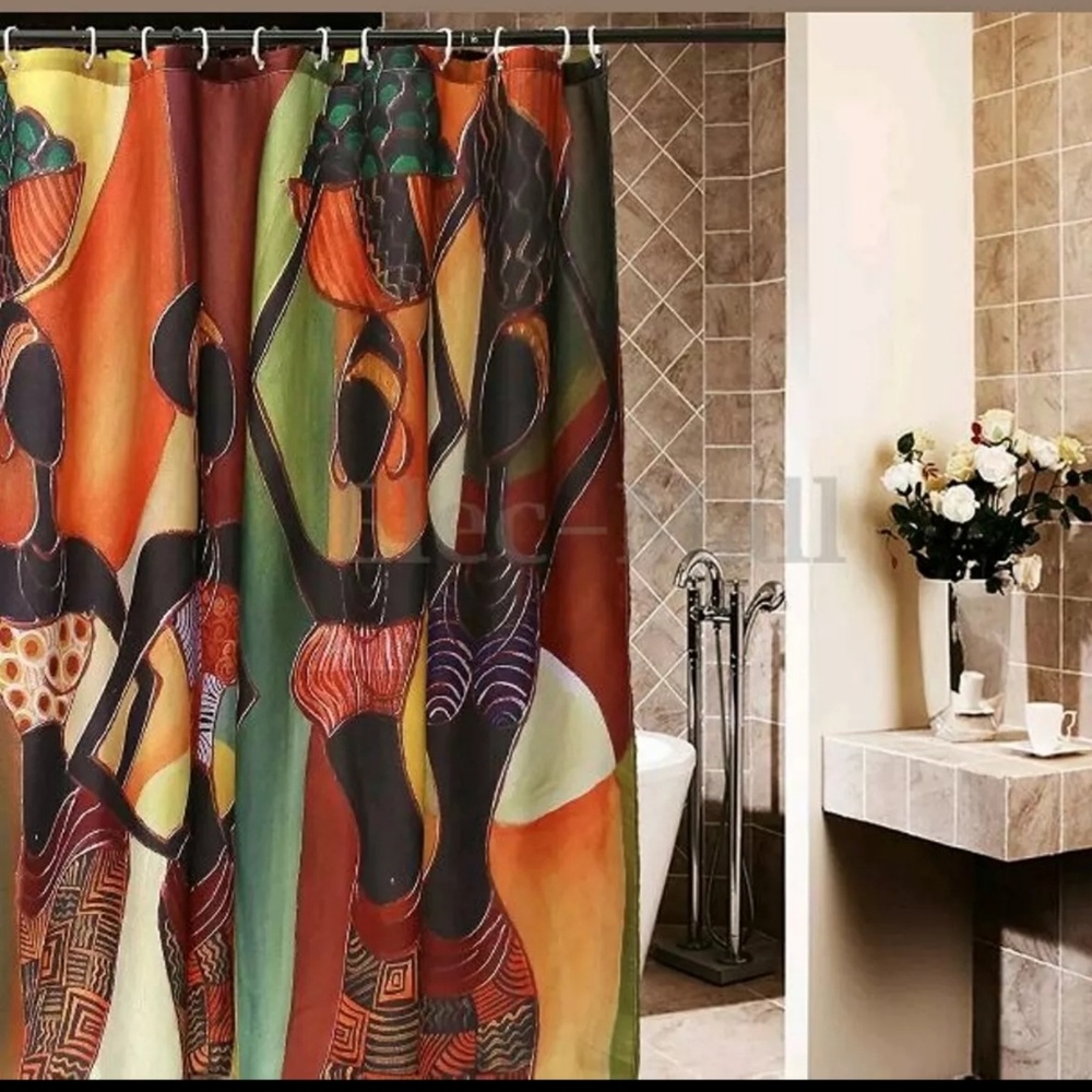 Shower Curtain with hooks