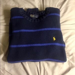 Navy Blue Vintage Polo crewneck☃️❄️☃️