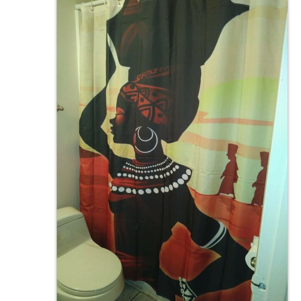 Shower Curtain with hooks