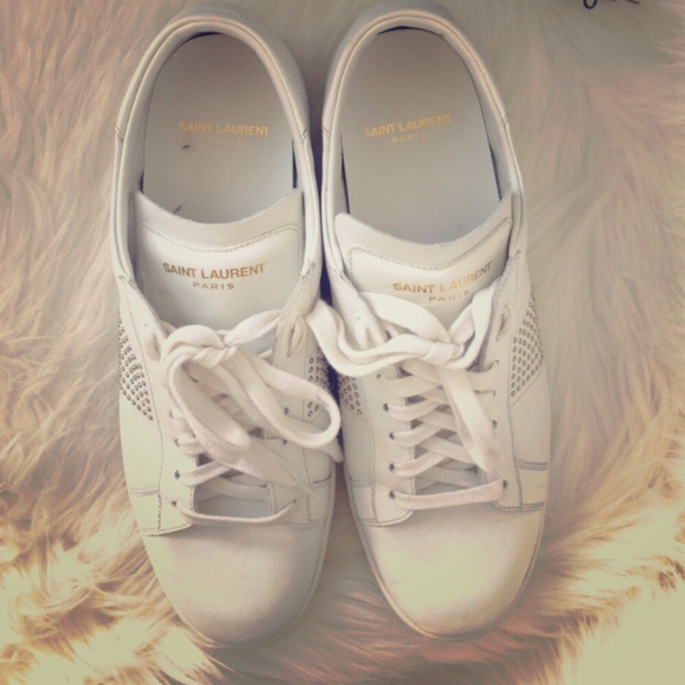Saint Laurent white sneaker✨