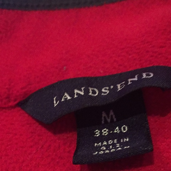 Men’s Lands’ End 1/4 zip fleece size m - Picture 2 of 7