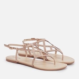BNWT Nude/ Blush Sandals
