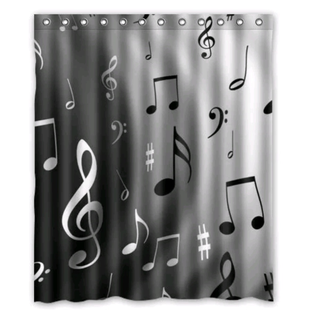 Shower Curtain with hooks