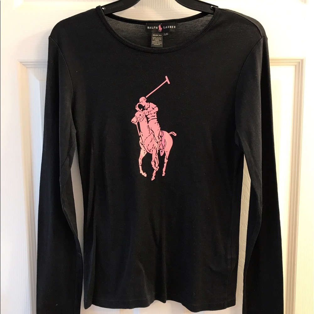 Ralph Lauren Pink Pony long sleeve tee