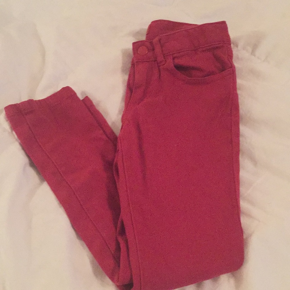 Red jeans