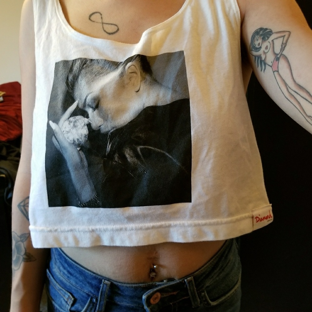 Diamond supply co x zendaya crop top
