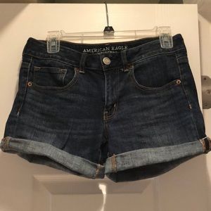 American eagle midi shorts