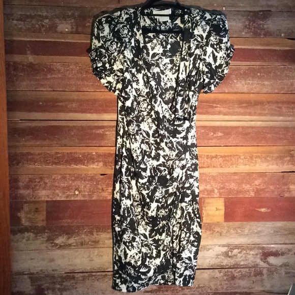 *vintage* Flora Kung Silk wrap dress - Picture 3 of 8