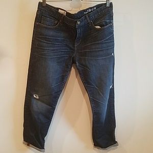 Gap Sexy Boyfriend dark wash denium jeans