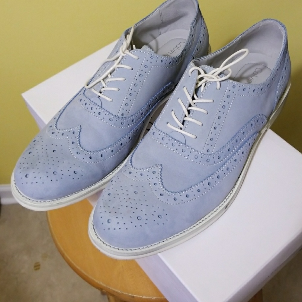 Men Dusty blue shoe (great condition)