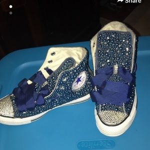 Blue all star converse high top