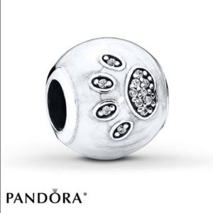 Dog paw print pandora charm