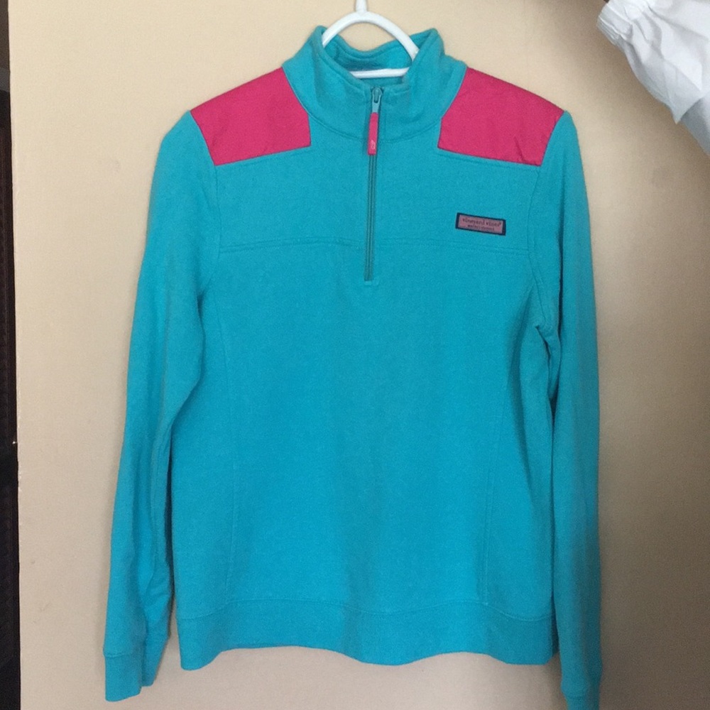 Pink and turquoise Vineyard Vines Shep Shirt