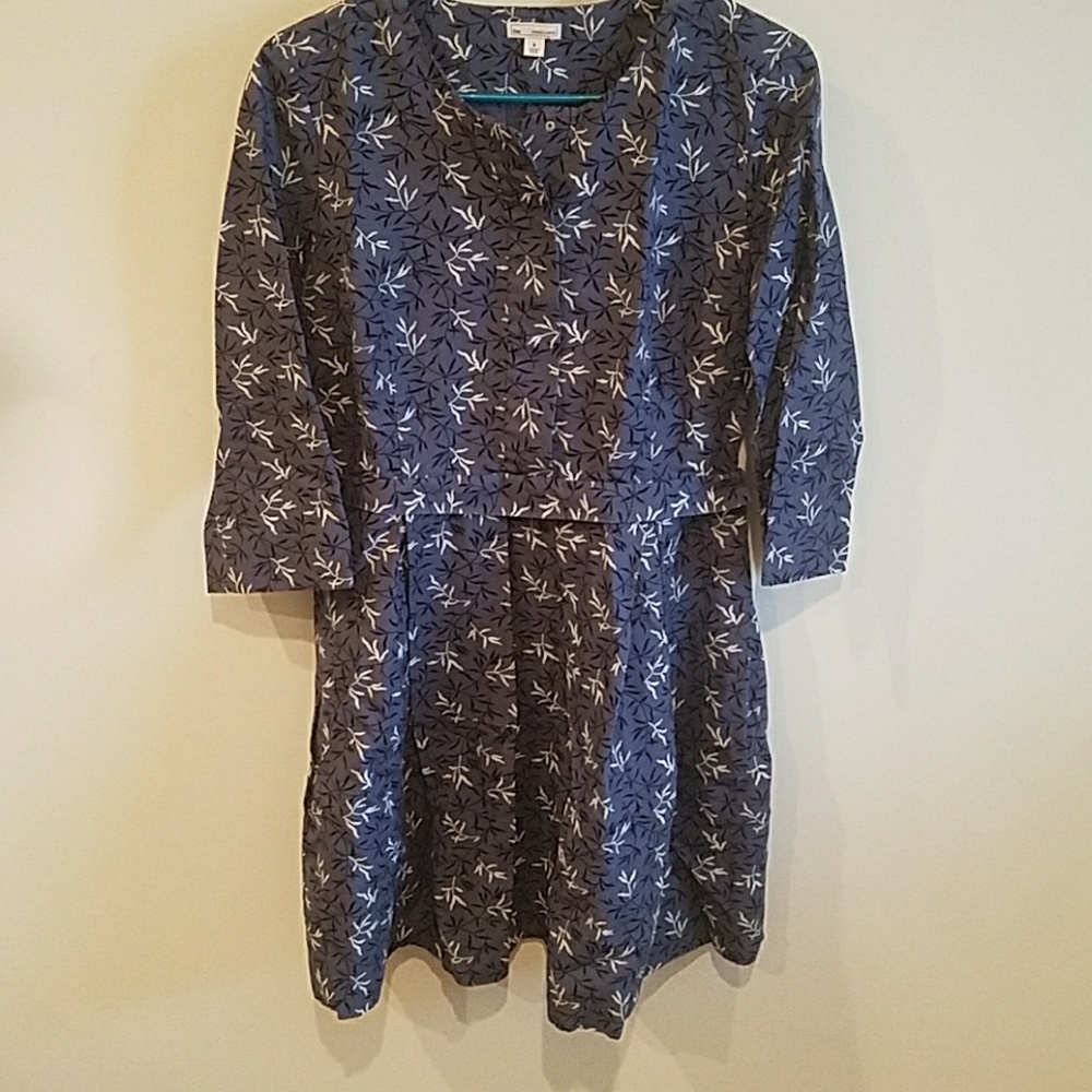 Gap Gray Fit and Flare Dress