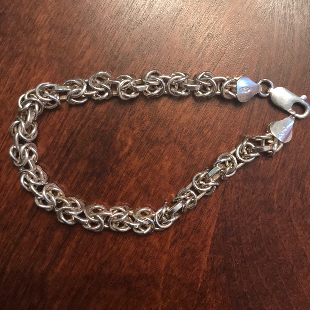 Used sterling silver link bracelet!! Very nice!!