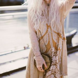 Free People Limited Edition Beaded Lace Dress