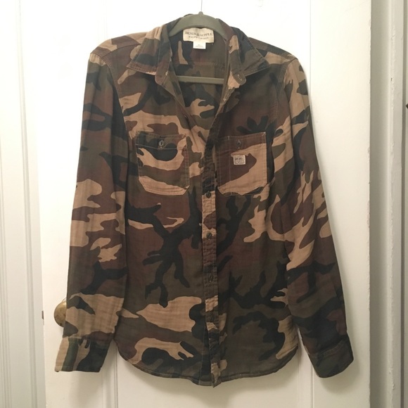 Denim&Supply Military Inspired Camo Button Down - Picture 1 of 2