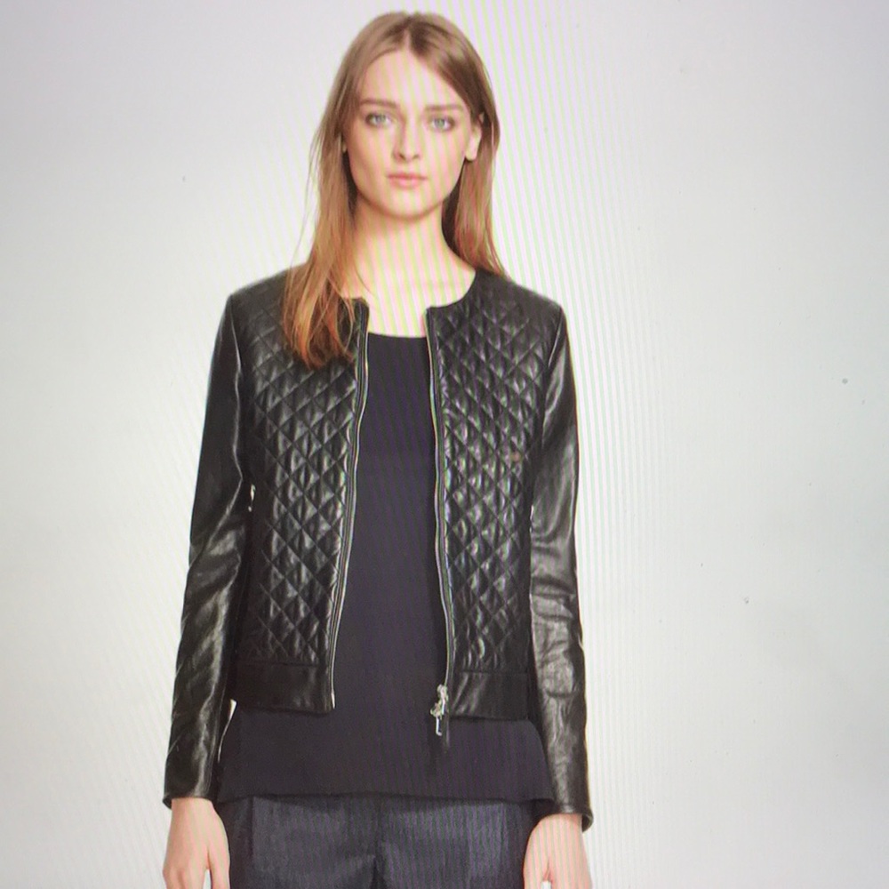 Eleventy leather jacket