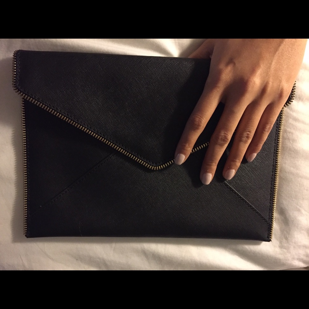 Black Rebecca Minkoff Envelope Clutch