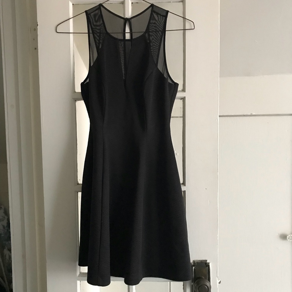 Guess Black Mesh Dress