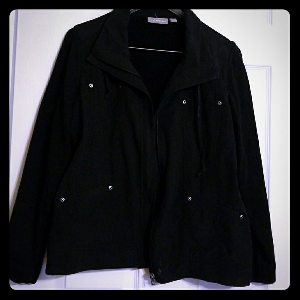 Fleece and Black Jean jacket