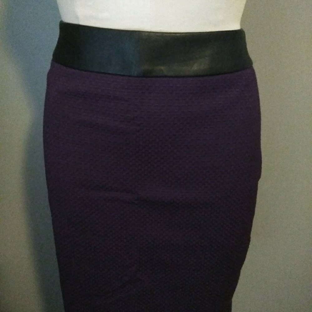 *THE LIMITED* NEW PURPLE WAFFLE SKIRT W/BAND