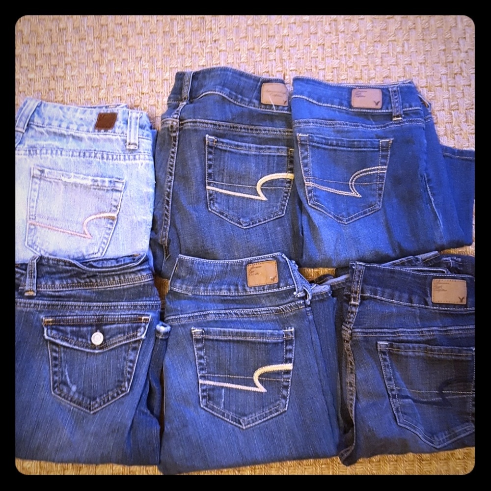 6 American Eagle jeans