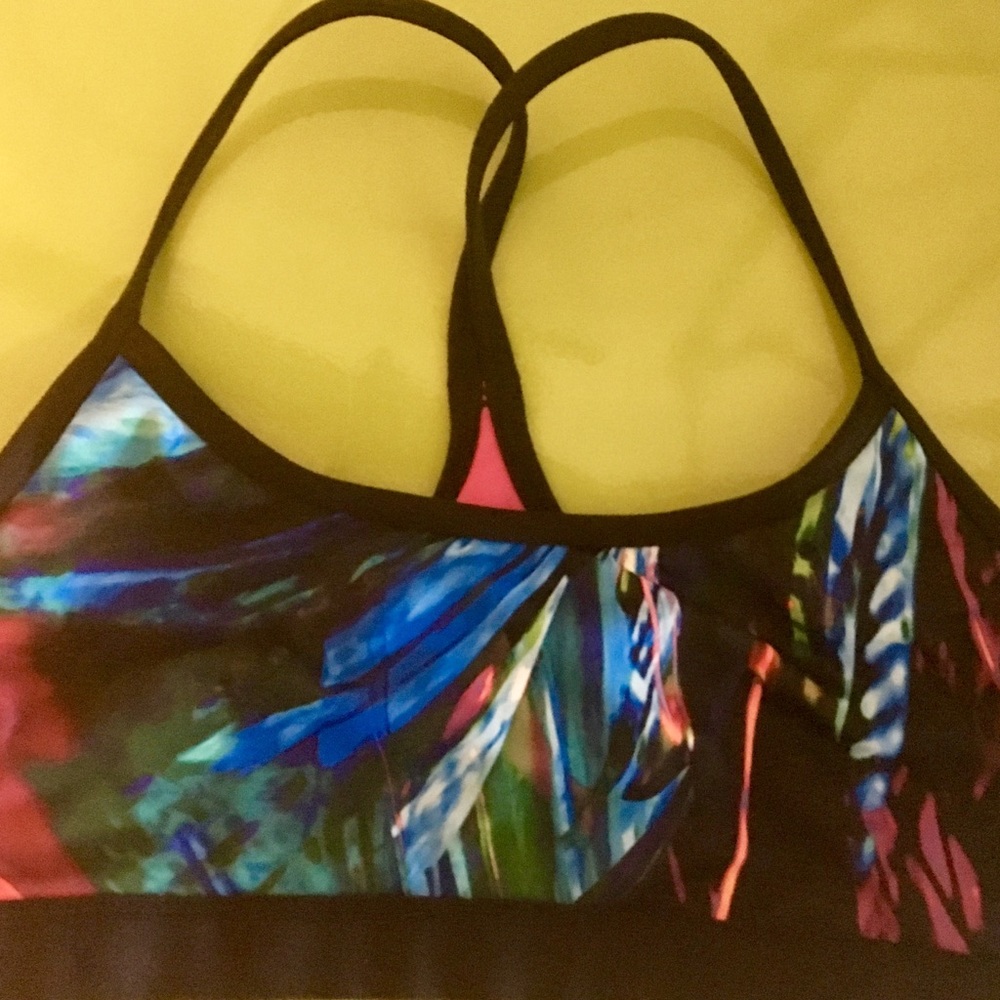 Fabletics Multicolor Size Medium Sports Bra