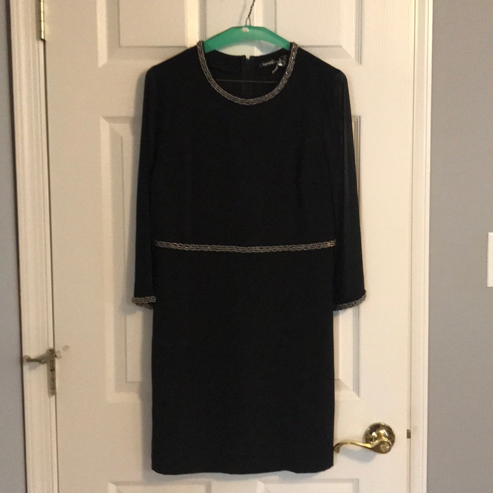 Black sheath dress