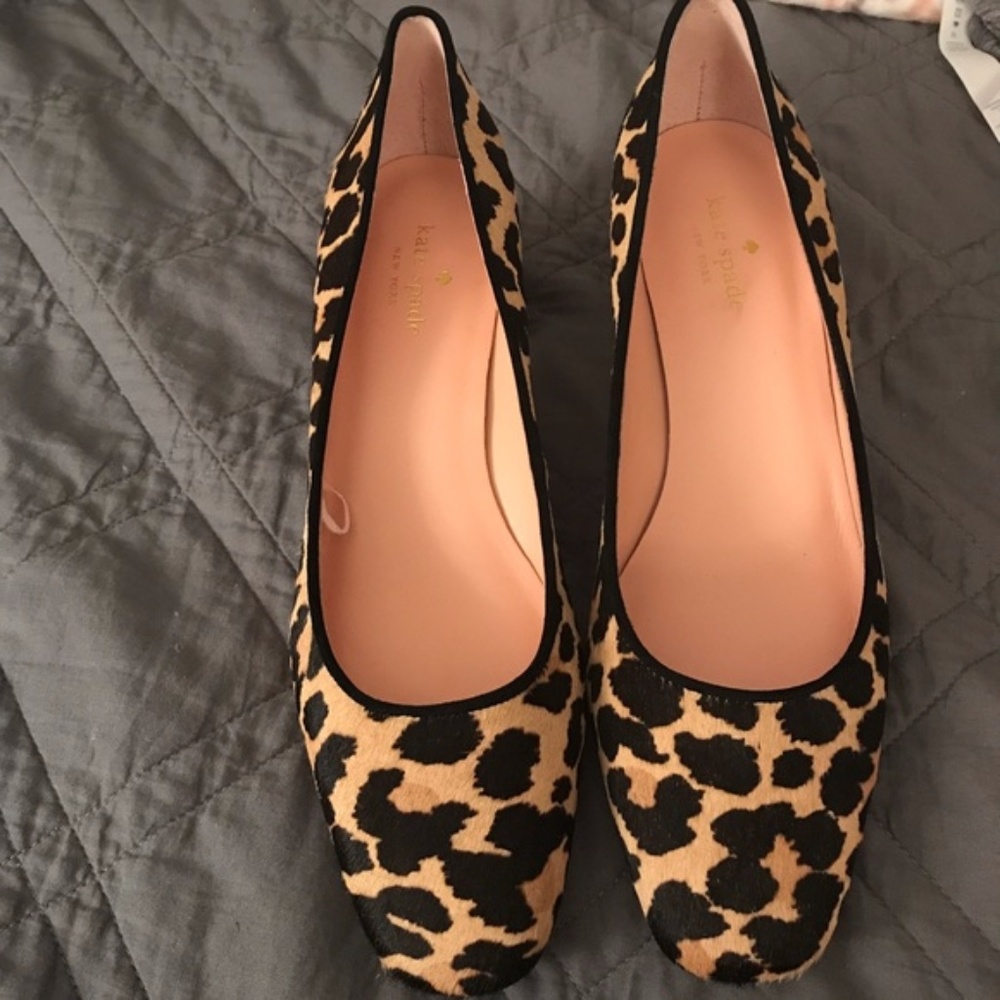 Kate Spade Serene Calf Hair Leopard Print Pumps