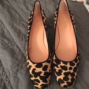Kate Spade Serene Calf Hair Leopard Print Pumps