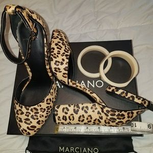 Leopard Print Heels - Hazel Ankle - Strap Heel