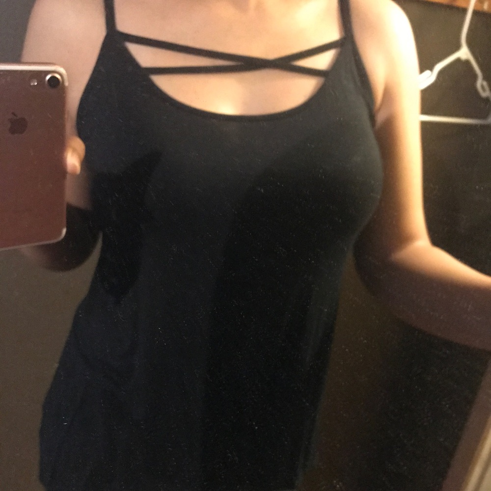 Black Guess tank top