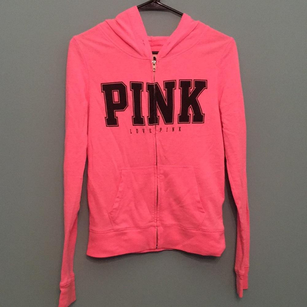 VS Pink zip up hoodie