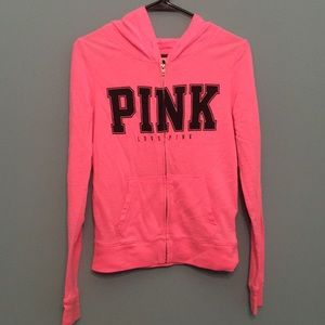 VS Pink zip up hoodie