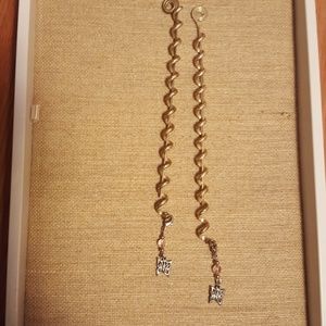 Hair jewelry- silvertone spiral hair wrap