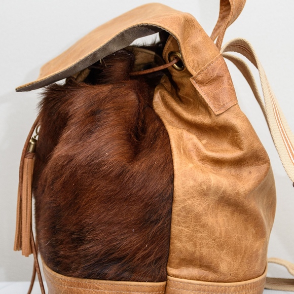 Real Cowhide Fur & Leather Backpack main image 4