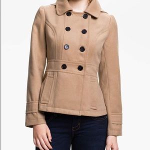 Camel peacoat