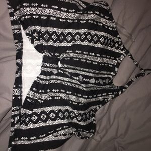 Charlotte Russe crop halter neck tank top