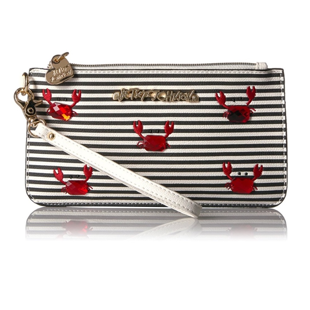 Betsey Johnson Don’t be Shellfish wristlet NWT