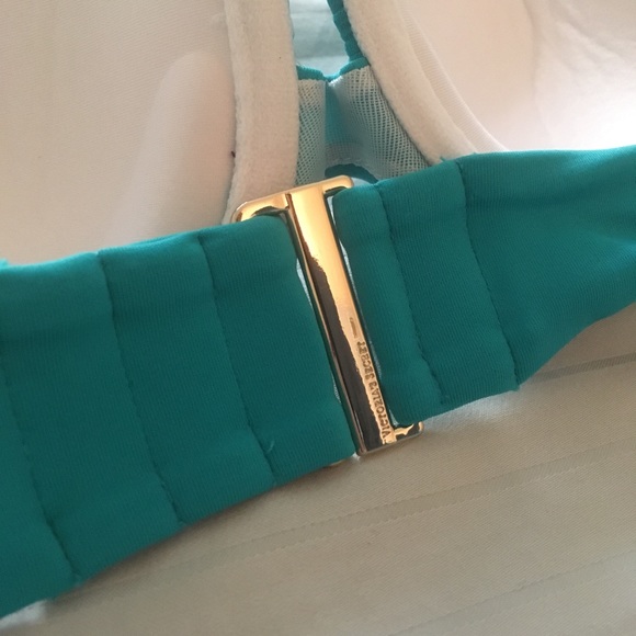 Victoria’s Secret Aqua Halter Bikini Top and Skirt - Picture 3 of 4