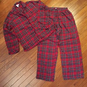 Plaid flannel pajamas