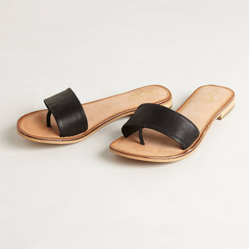 NIB Anthropologie Seychelles City Slicker Slides