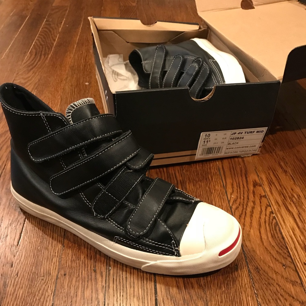Converse. Leather, straps. Men 10