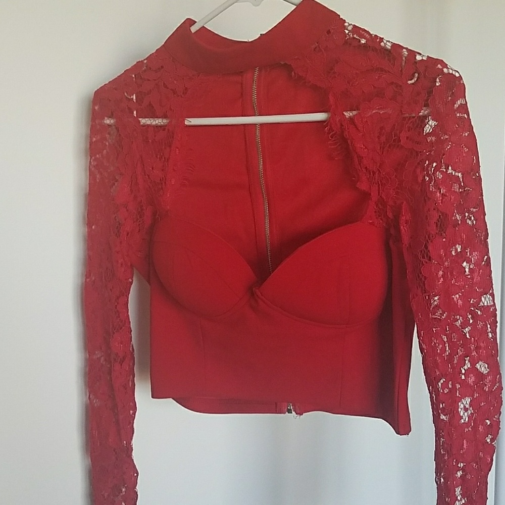 Luxxel x Akira Lace Crop Top