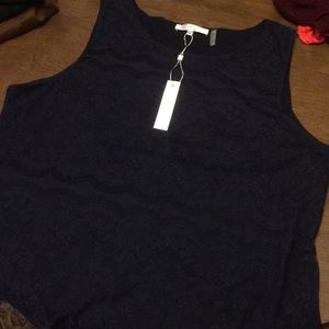 NWT Navy blue lace camisole top