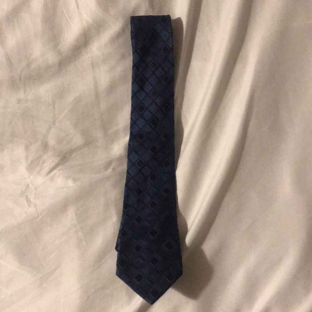 Blue and black tie